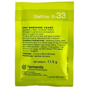 Дрожжи пивные SAFALE S-33 Дрожжи пивные SAFALE S-33